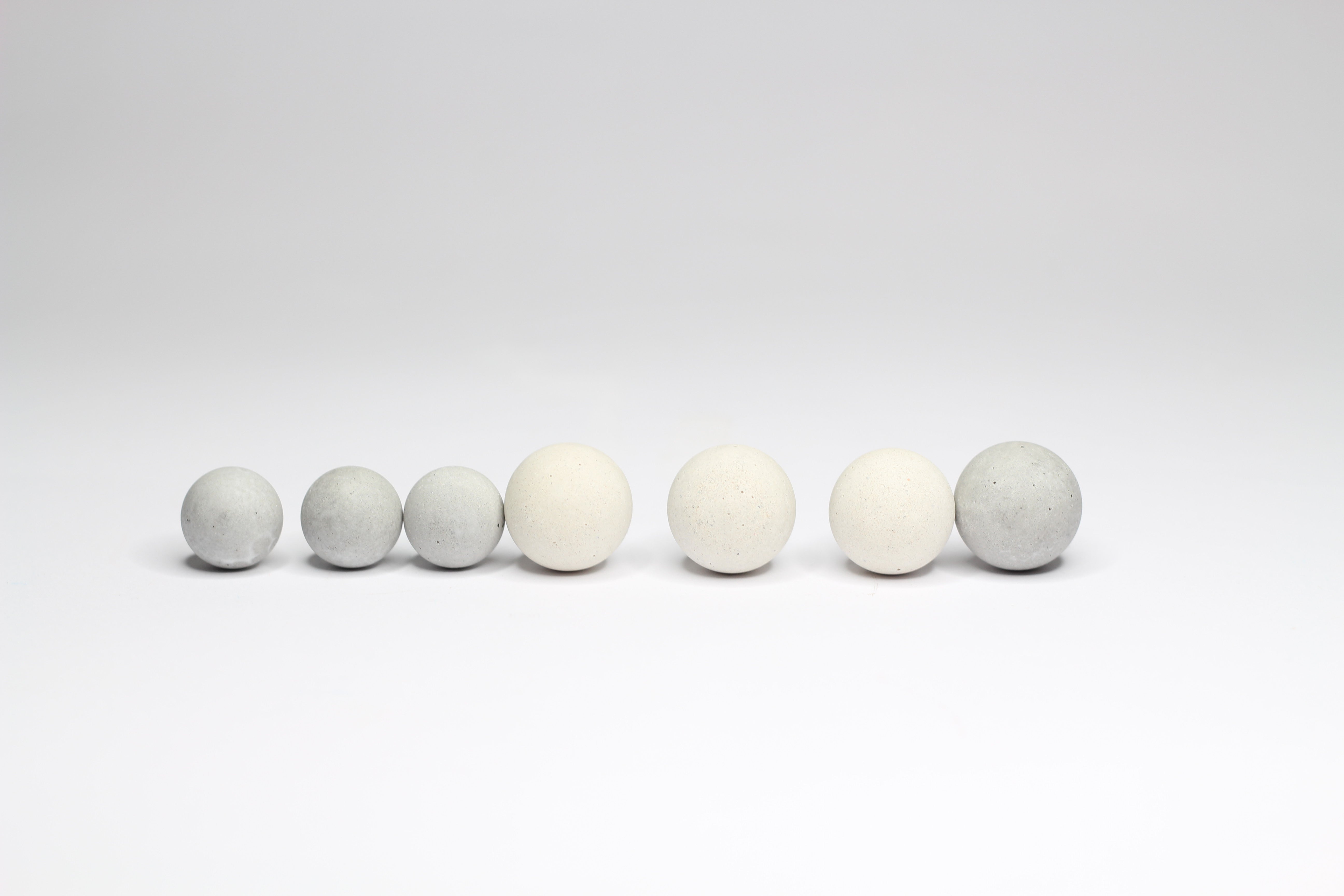 Concrete Round Sphere Cabinet Knob Natural in 4 sizes