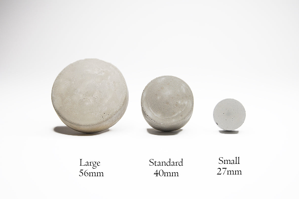 BESTSELLING Large Concrete Round Cabinet Knob in 56mm. Natural Grey or a variety of colours