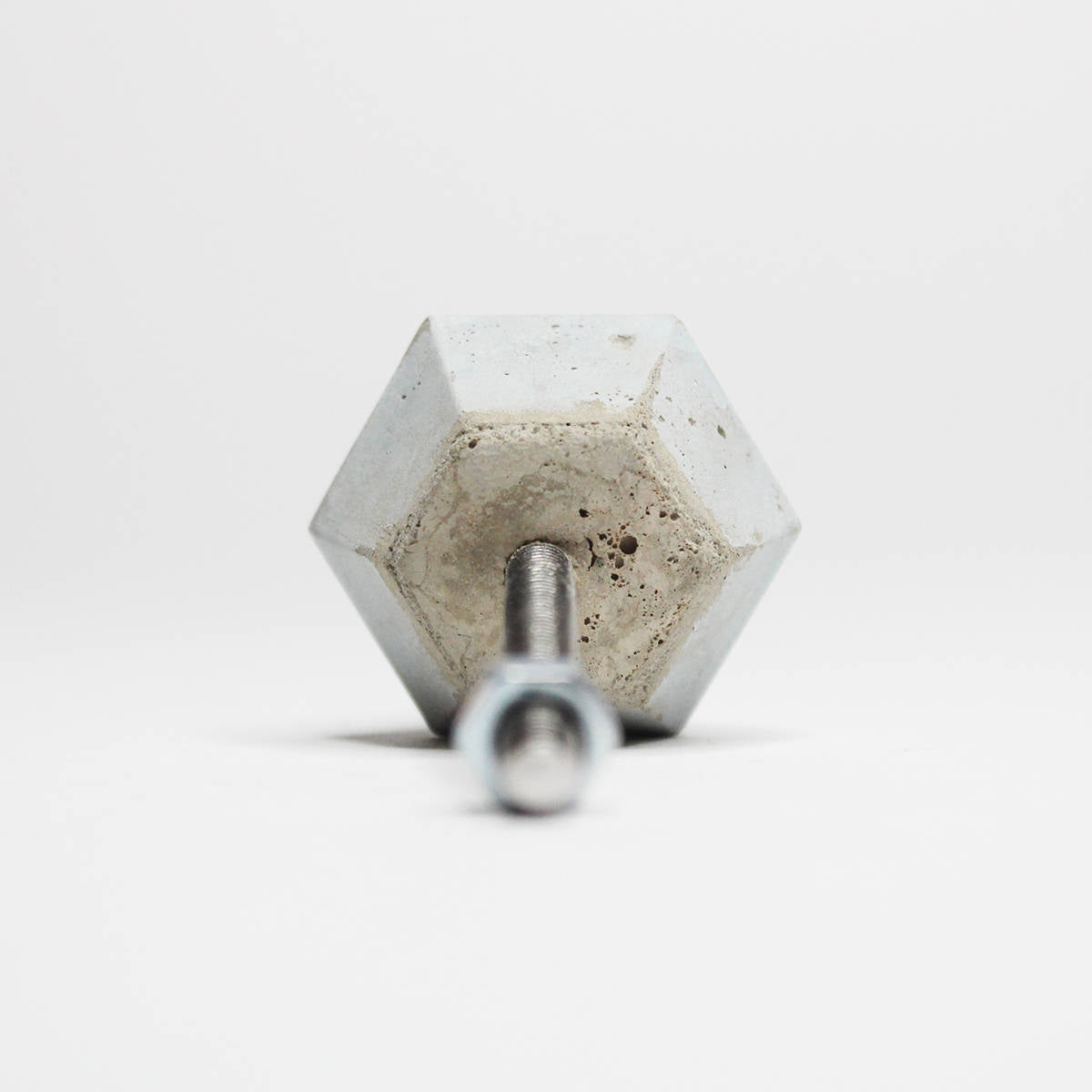 Concrete Small Diamond Cabinet Knob or Wall Hook Natural or choose colour