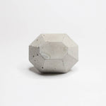 Concrete Rectangular Frustum Cabinet Knob or Wall Hook Natural Grey or White Gloss