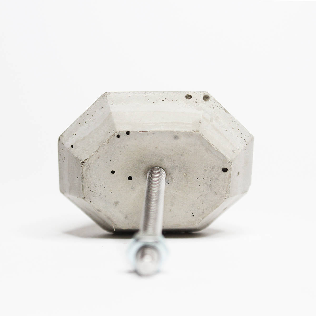 Concrete Rectangular Frustum Cabinet Knob or Wall Hook Natural Grey or White Gloss