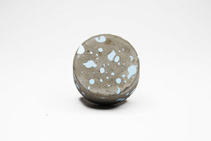 Concrete Round Cabinet Knob with Quail / Duck Egg pattern. Various colours. Wall Hook available