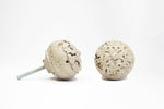 Concrete Traditional Round Flower Cabinet Knob (imperfect beauty)